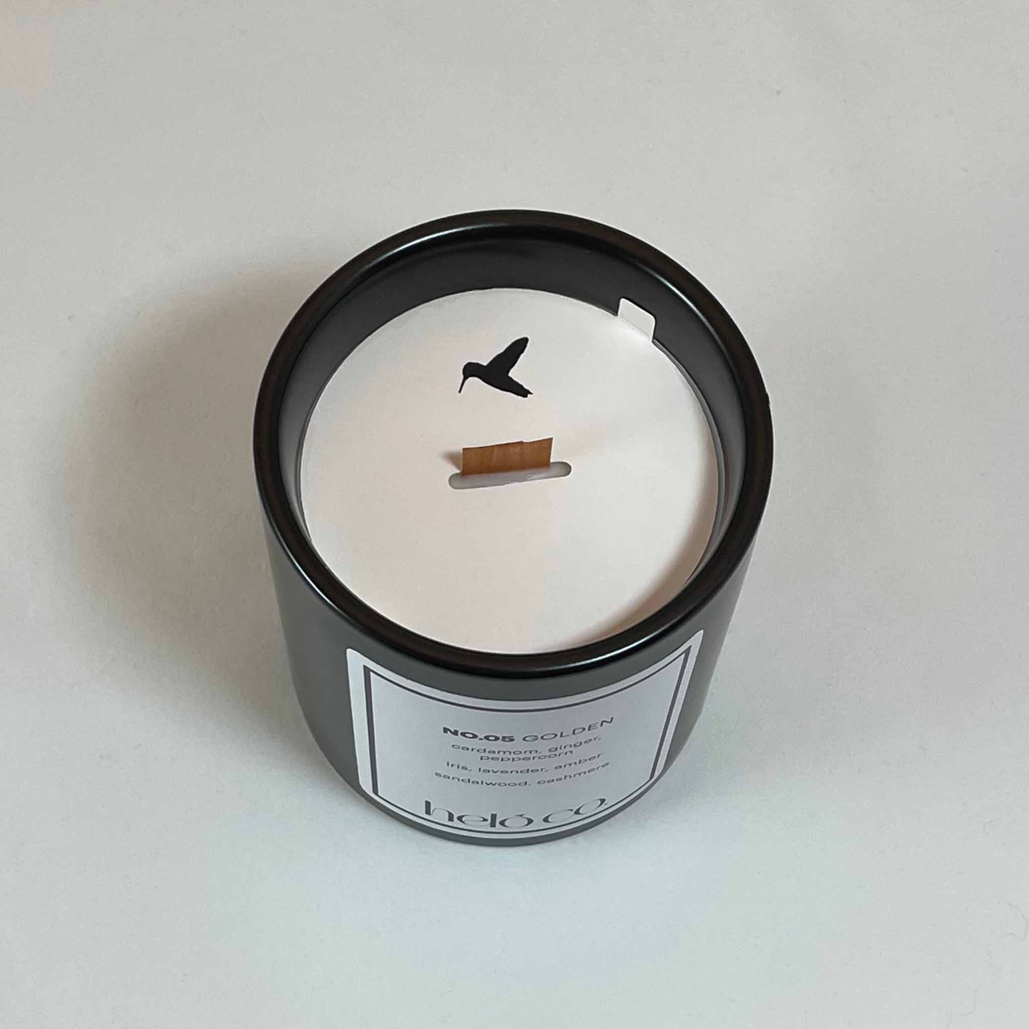 NO.05 GOLDEN, ceramic jar candle