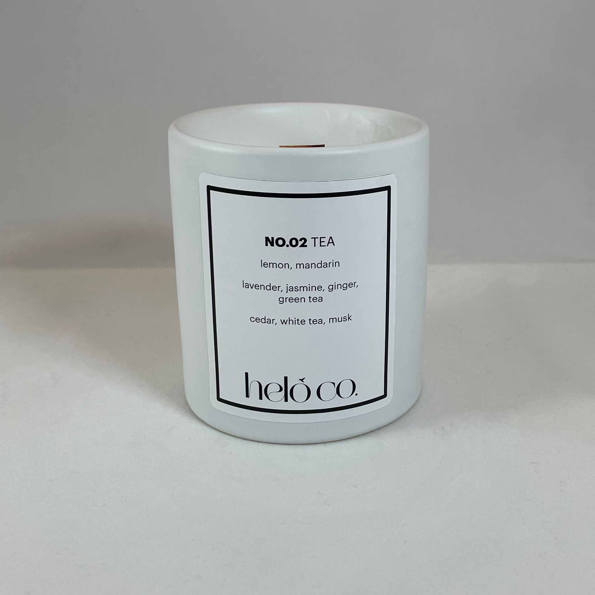 NO.02 TÉA, ceramic jar candle