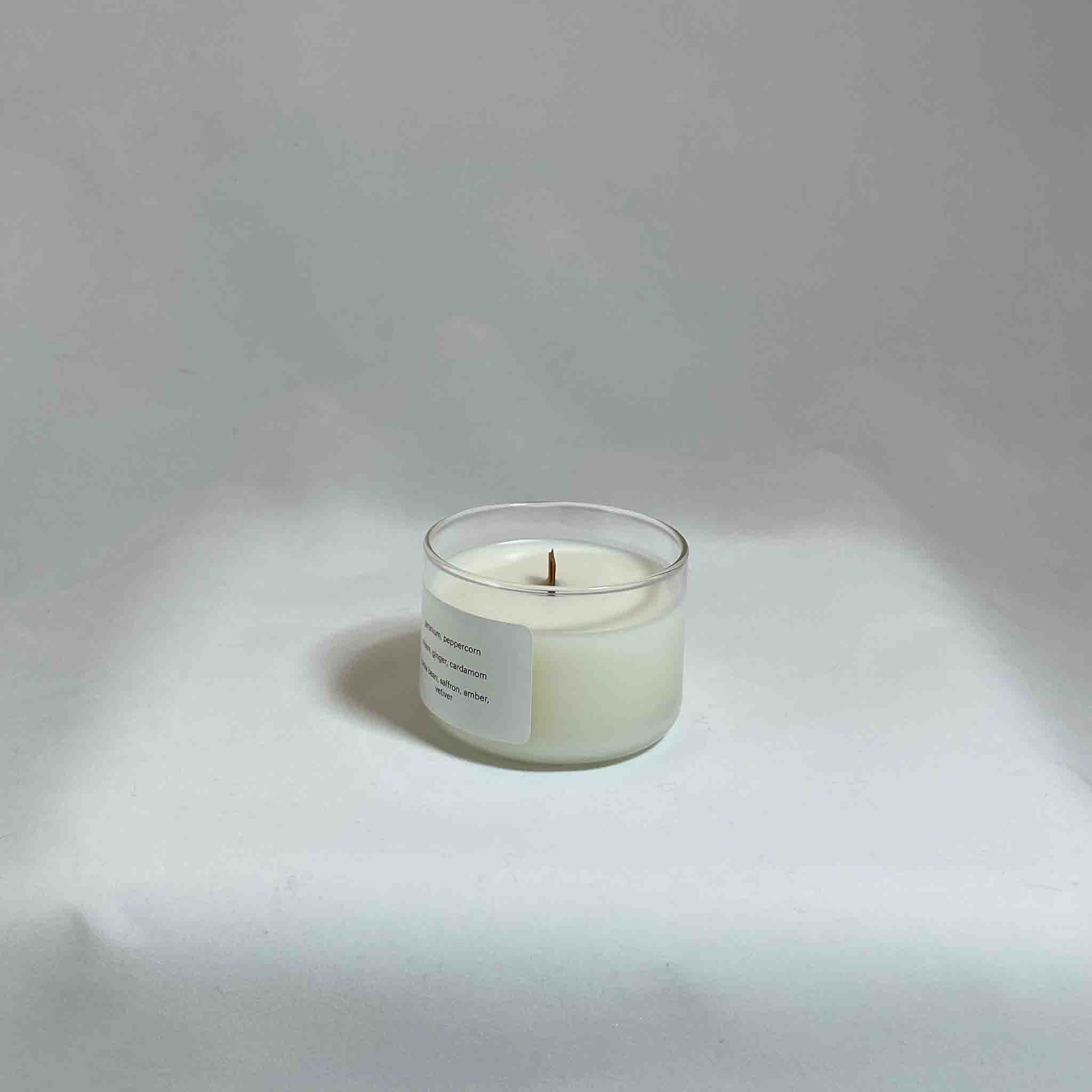 NO.06 GINGER + SAFFRON, mini tumbler jar candle