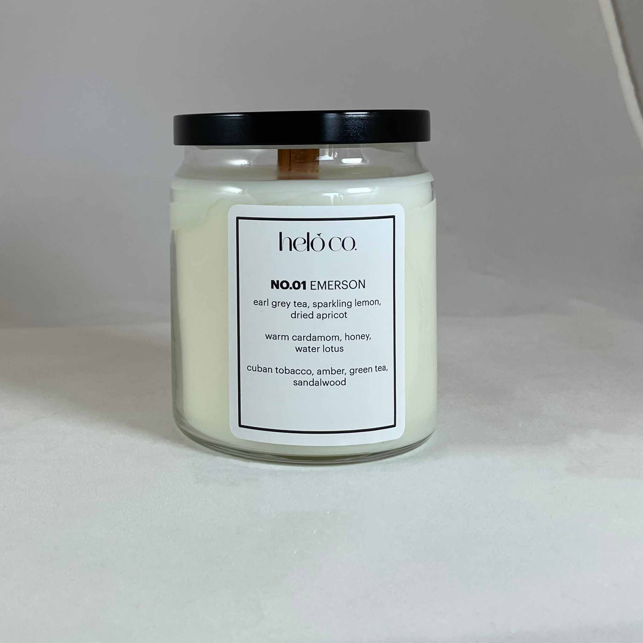 NO.01 EMERSON, apothecary jar candle