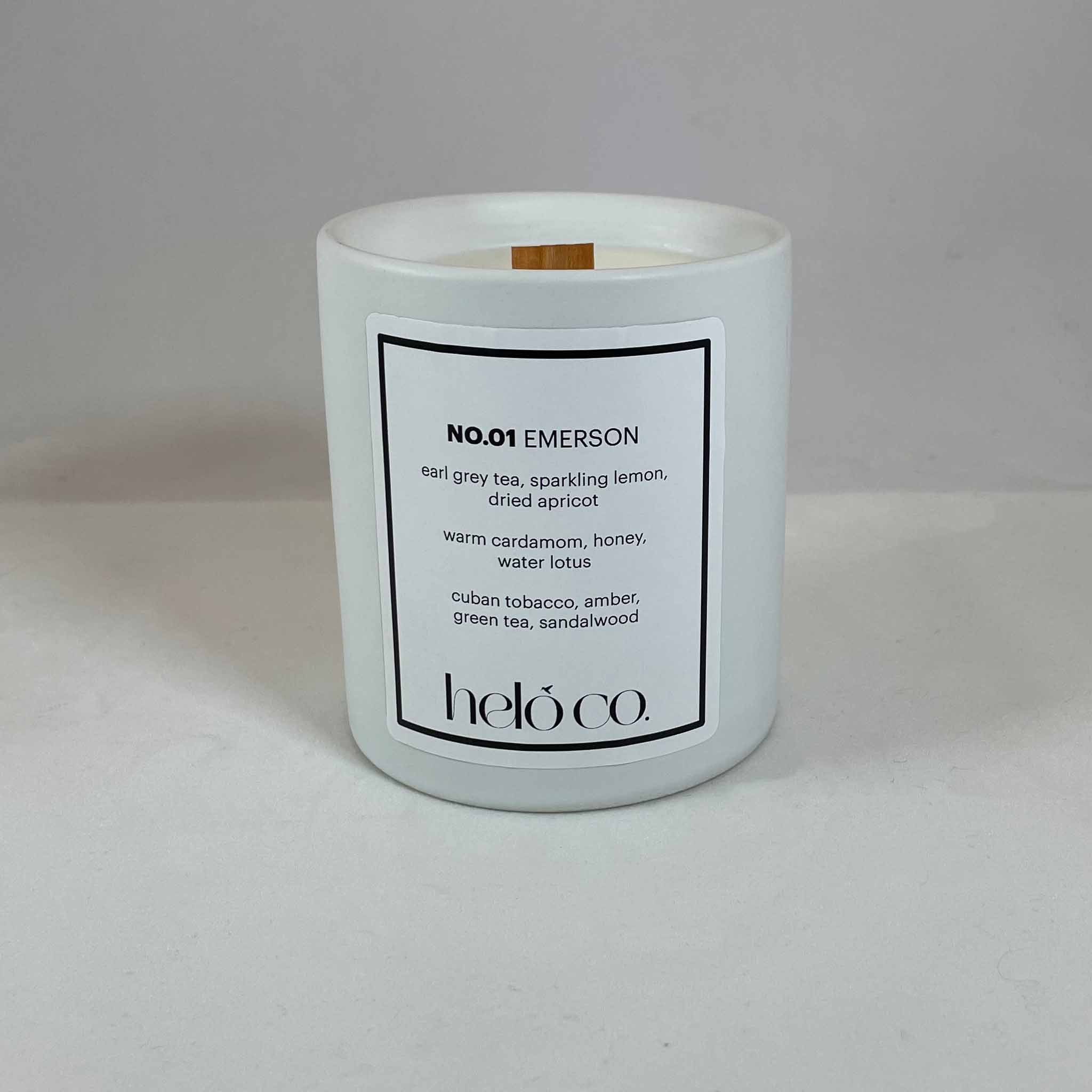 NO.01 EMERSON, ceramic jar candle