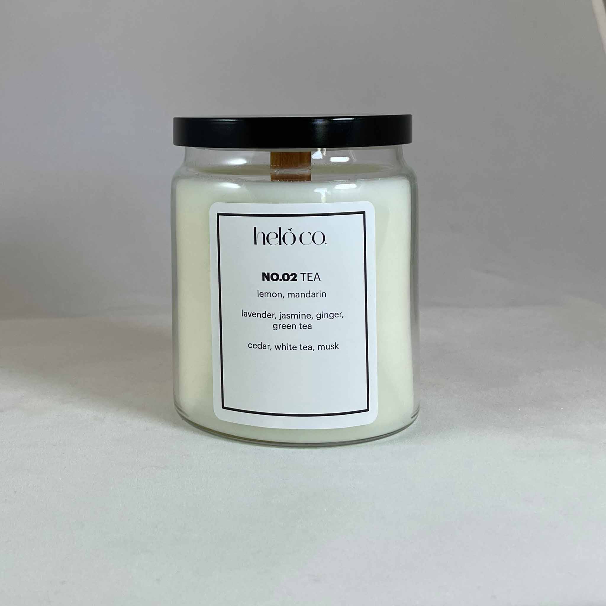 NO.02 TÉA, apothecary jar candle