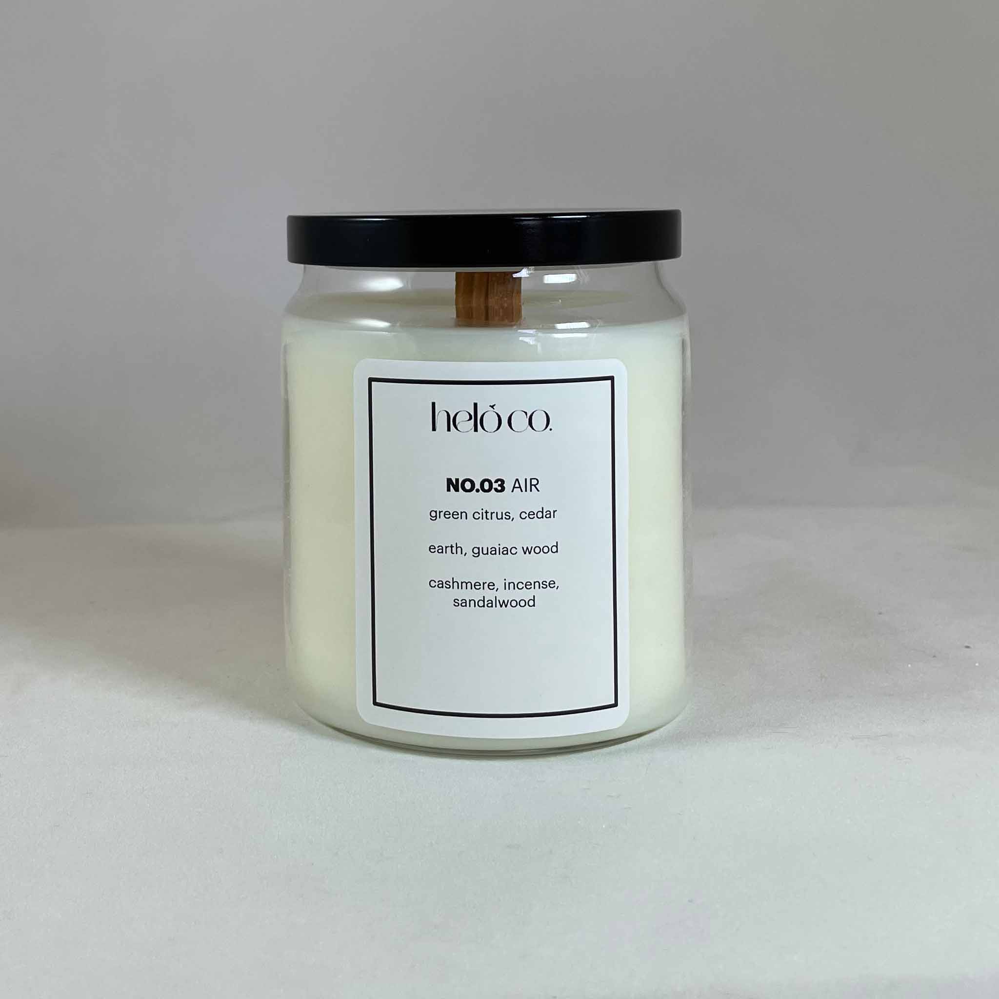 NO.03 AIR, apothecary jar candle