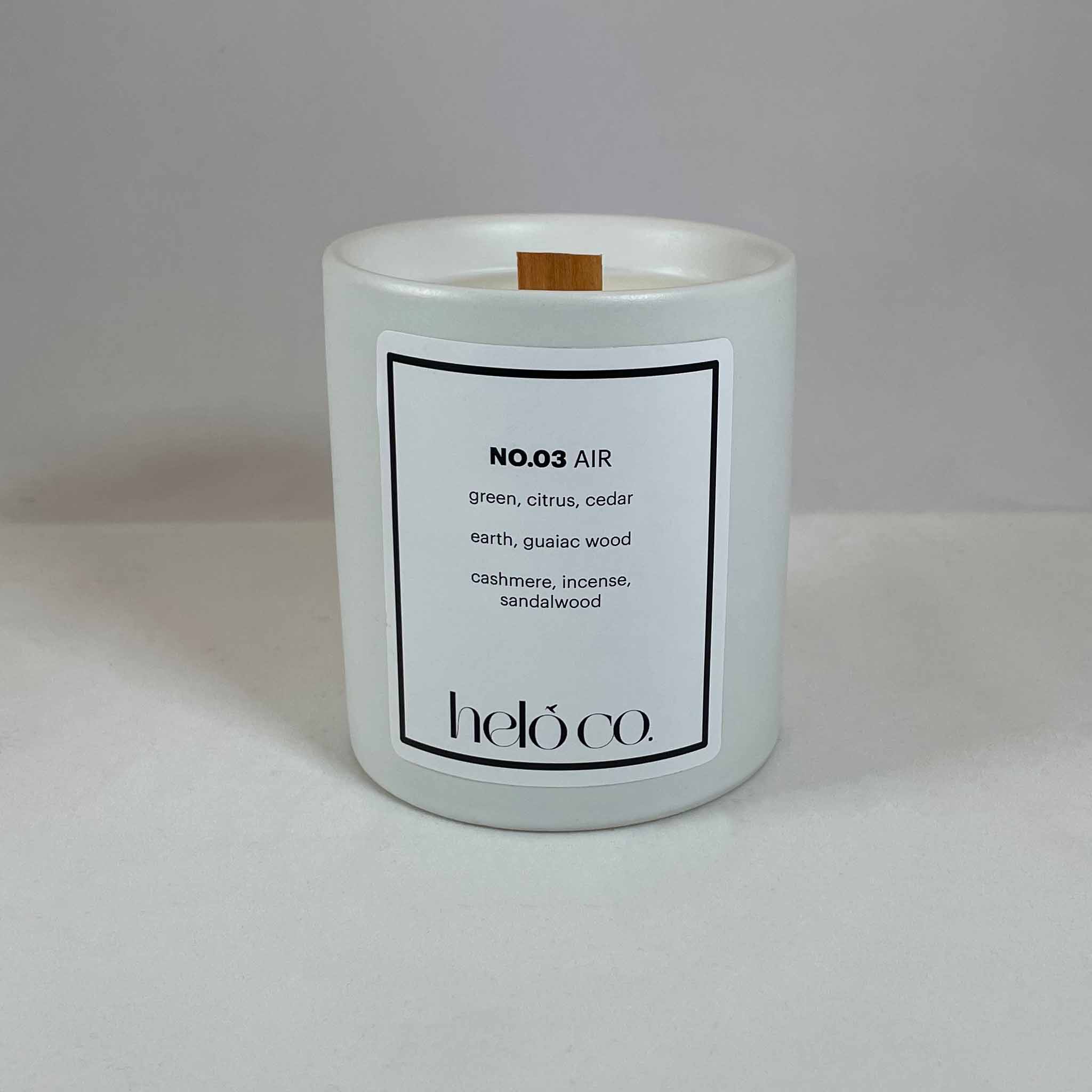 NO.03 AIR, ceramic jar candle