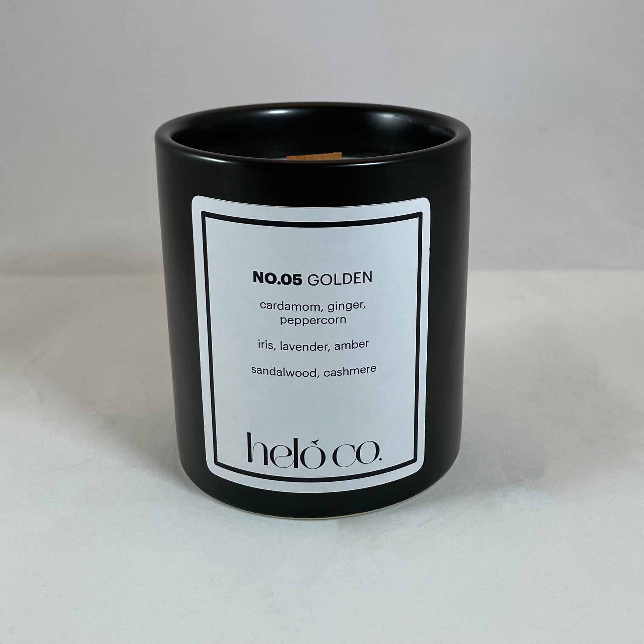 NO.05 GOLDEN, ceramic jar candle