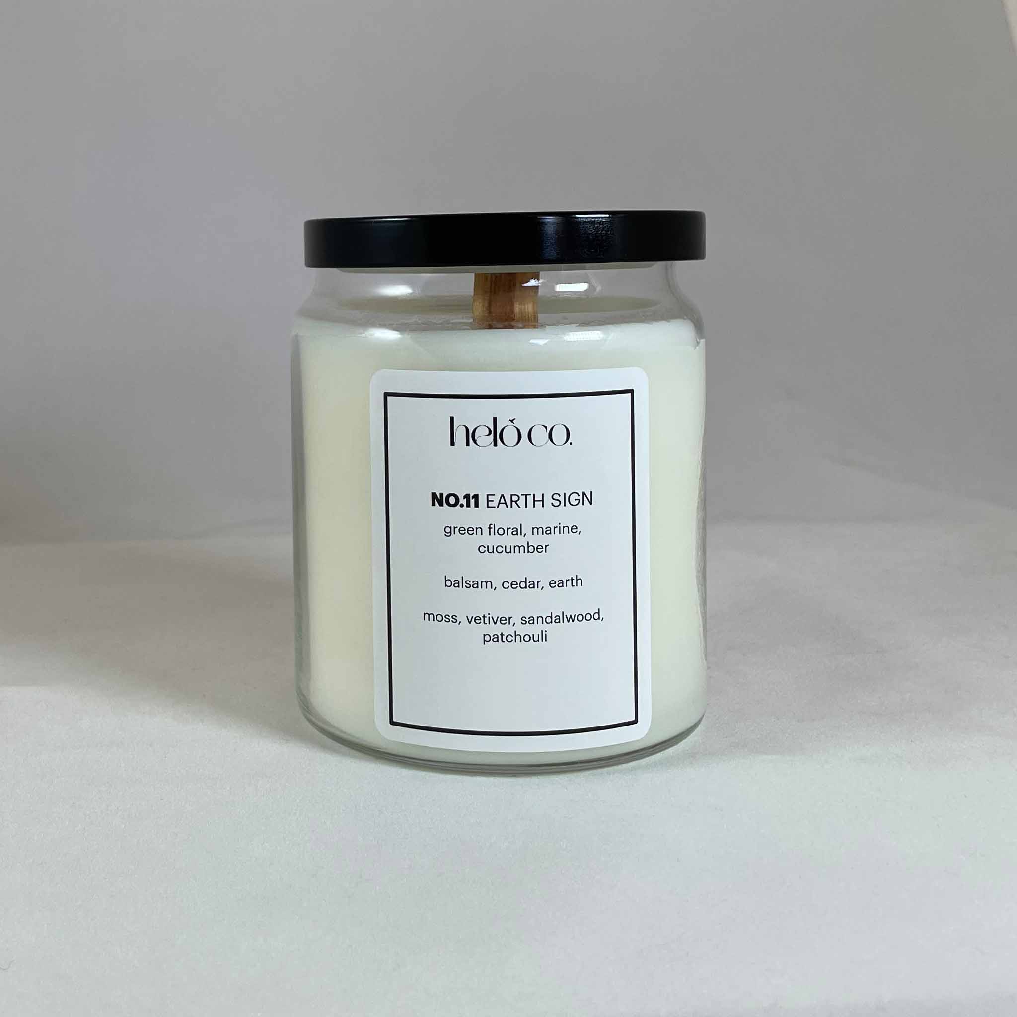 NO.11 EARTH SIGN, apothecary jar candle