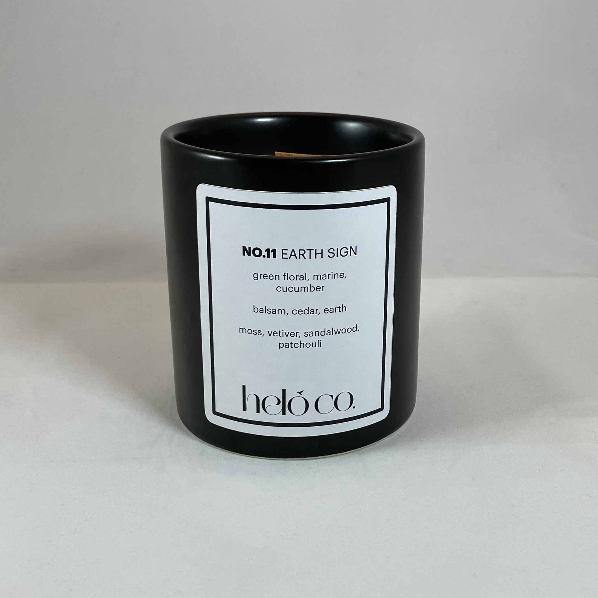 NO.11 EARTH SIGN, ceramic jar candle