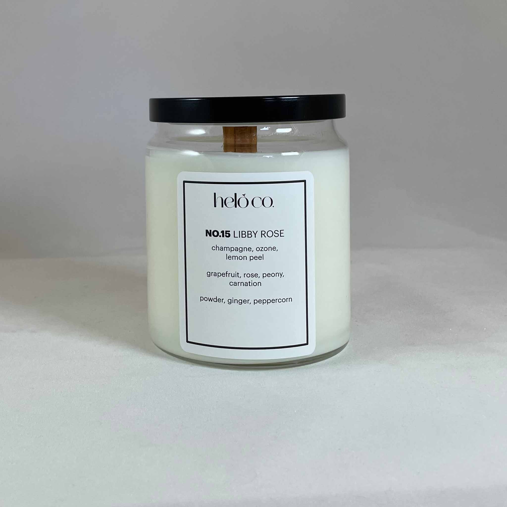 NO.15 LIBBY ROSE, apothecary jar candle