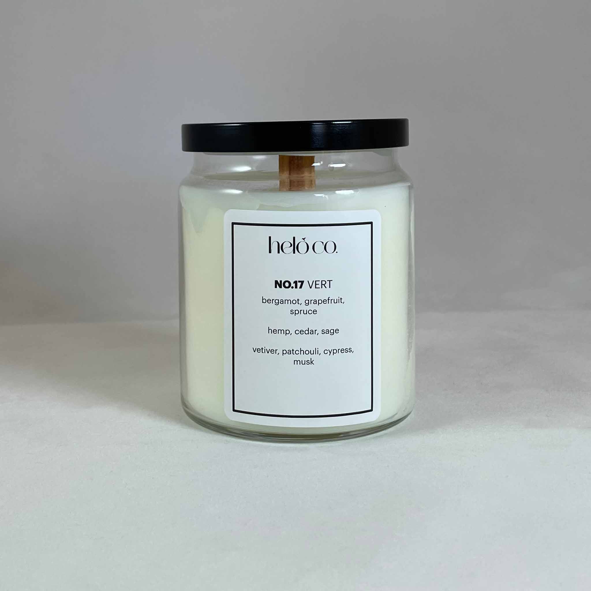 NO.17 VERT, apothecary jar candle