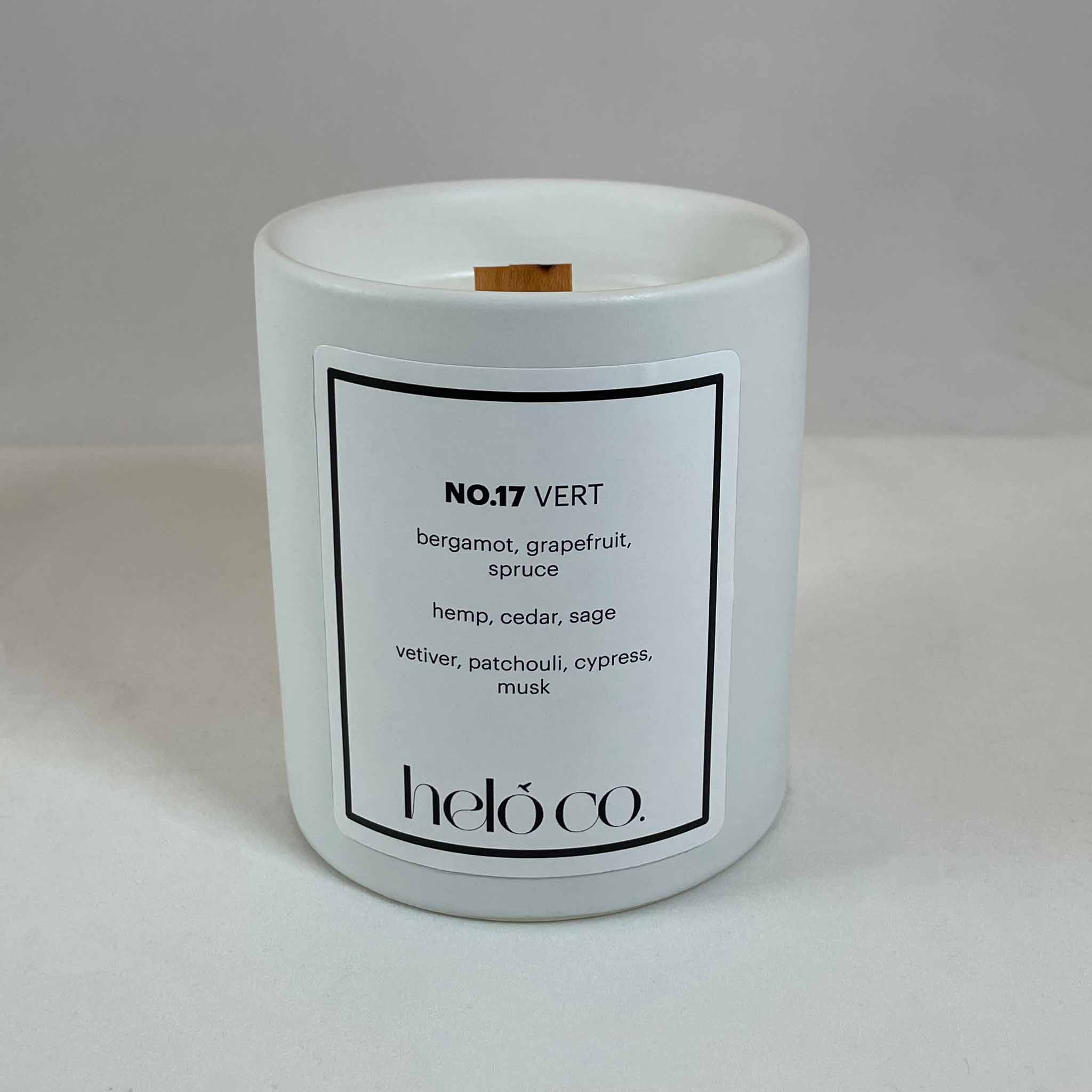 NO.17 VERT, ceramic jar candle